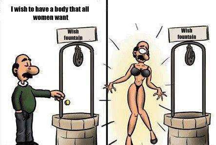 I wish to have a body that all women want. I wish to have a body that all women want.