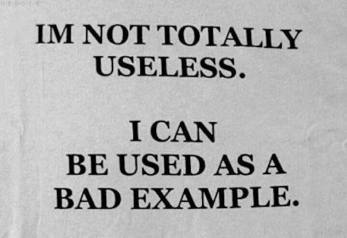 Im not totally useless.